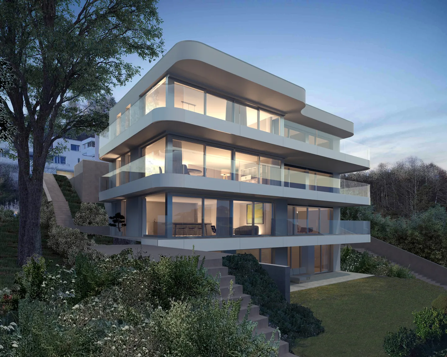 Vivere urbano e lussuoso con vista e giardino - Foto 2 di 4