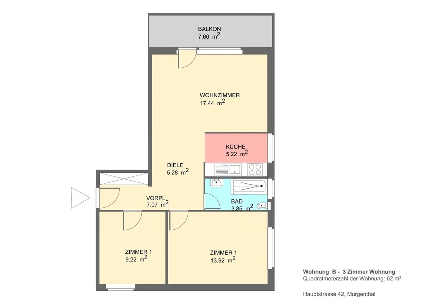 Preiswertes 3-Zimmer-Apartment - Foto 8 von 8