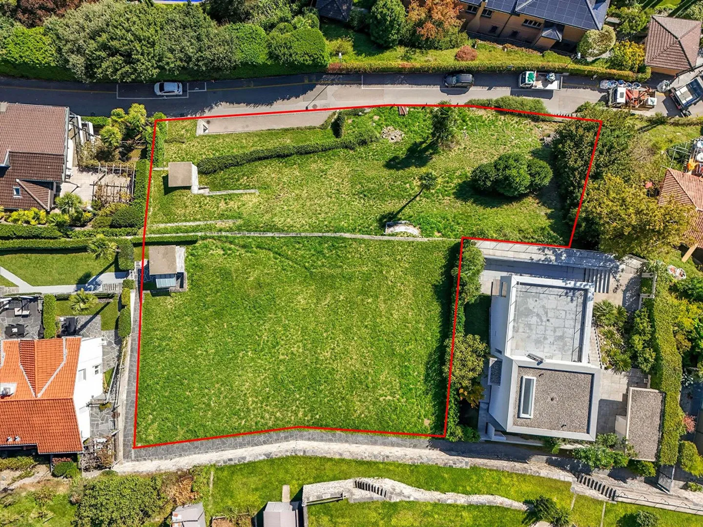 Terreno edificabile con vista a 180° sul lago e panoramica / Terreno edificabile con vista ... - Foto 4 di 9
