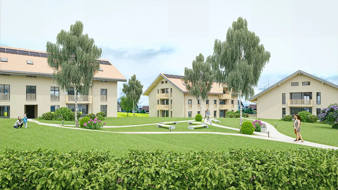Un nuovo appartamento in condominio in vendita a St-Aubin FR. - Foto 2 di 3