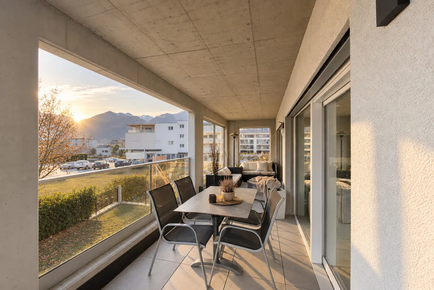 Magnifico attico 3½ locali - grande terrazza 87m2 + veranda - Aproz-Sion - Foto 3 di 12