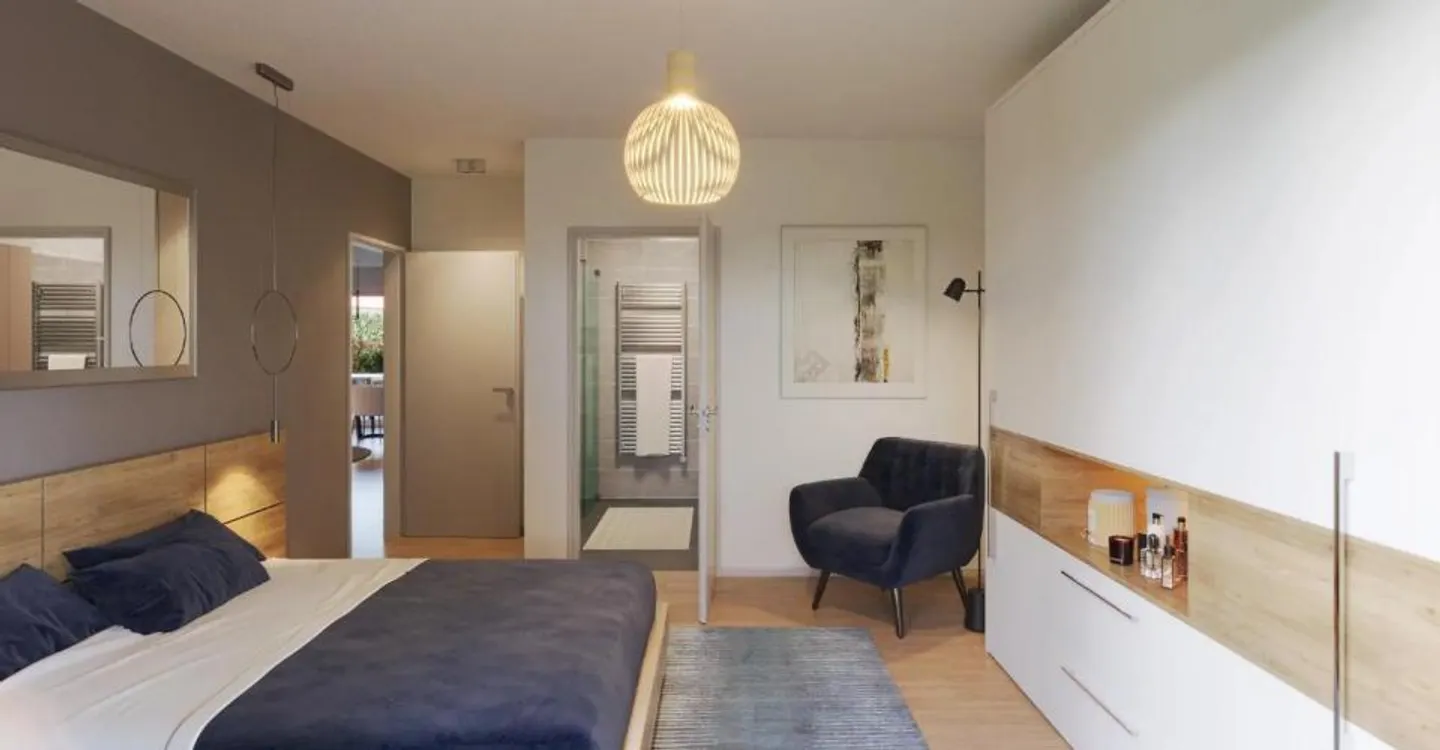 Geräumige Wohnung mit Garten - Foto 4 von 4