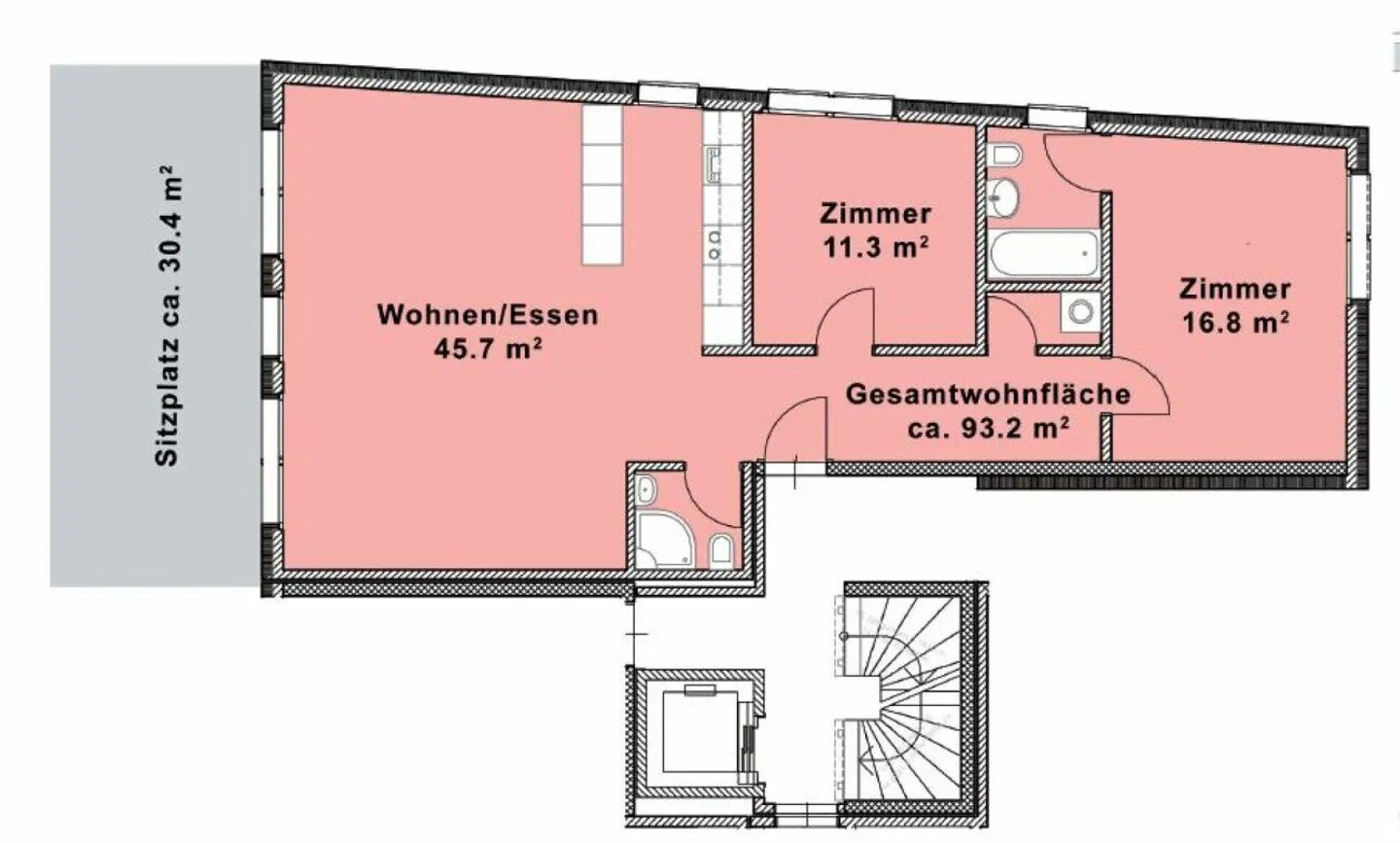 Ampio appartamento giardino di 3,5 locali con comfort moderno - Foto 14 di 14
