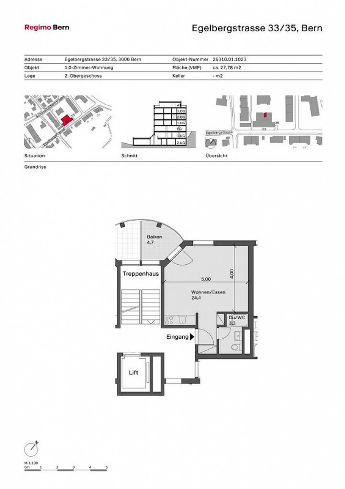 Charmante Wohnung in zentraler Lage - Foto 2 von 3
