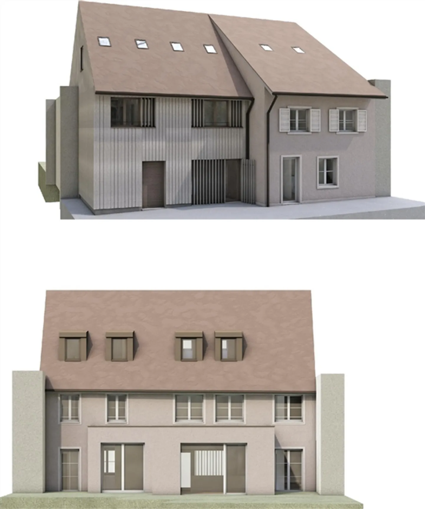 Nouvelle construction ou rénovation de deux maisons jumelées de 4,5 pièces à Zwingen - Photo 1 sur 3