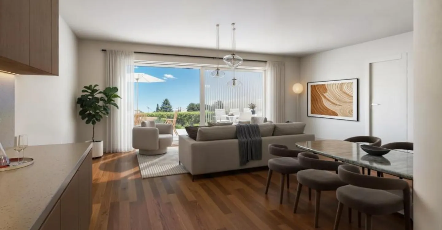 Wunderschöne 4.5-Zimmer-Wohnung mit 95 m² Wohnfläche und Terrasse - Foto 1 von 7