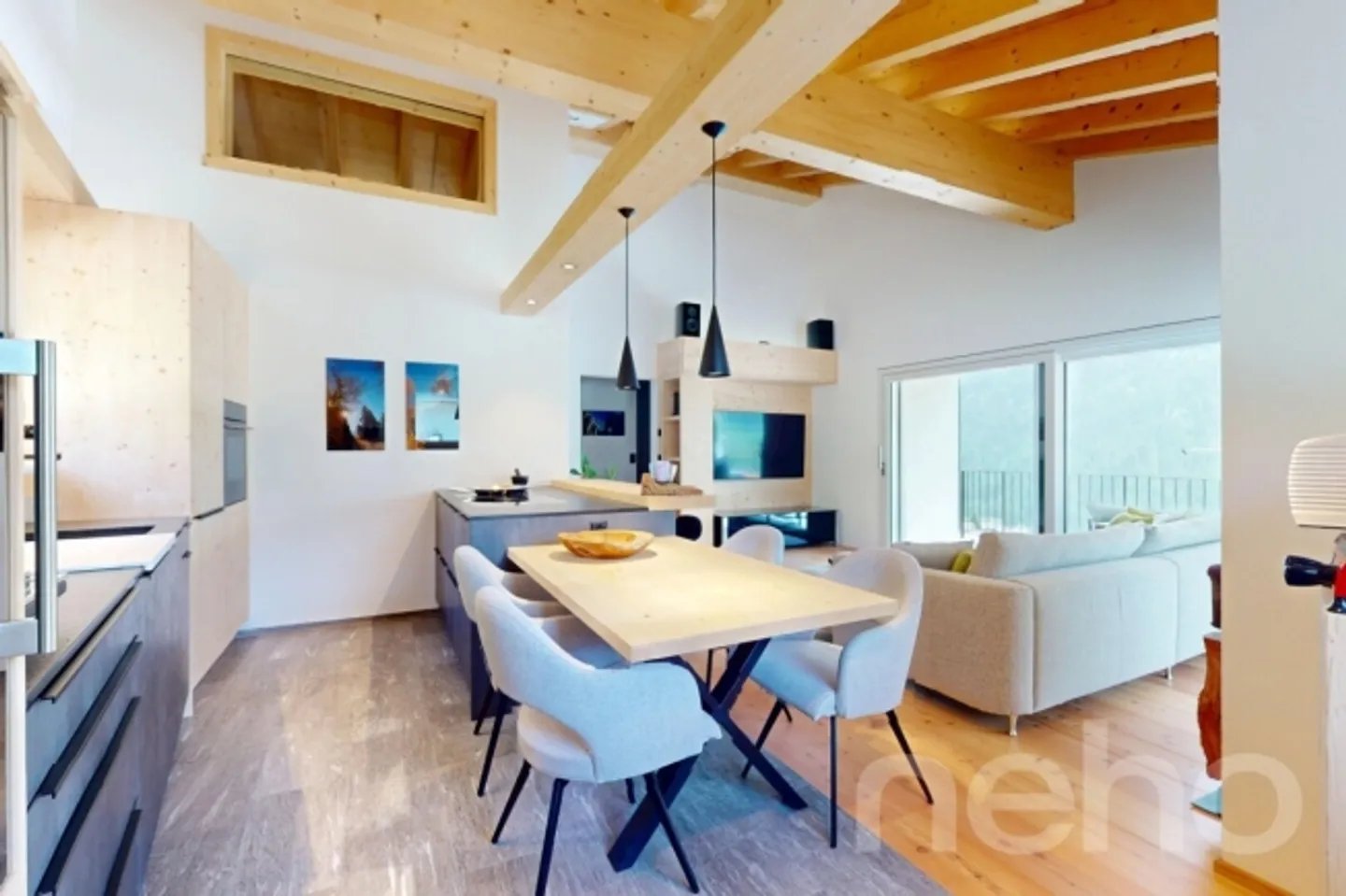 Modern 3.5-room penthouse with stunning views in Rueras - Photo 8 of 12