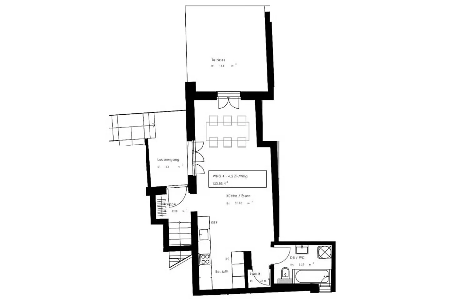 Grosse 4½-Zimmer Dachmaisonette - Foto 11 von 13
