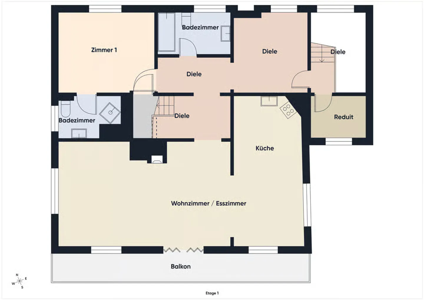 Renovierte Duplex-Attika mit 3 Badezimmern und optimaler Anbindung - Foto 11 von 13