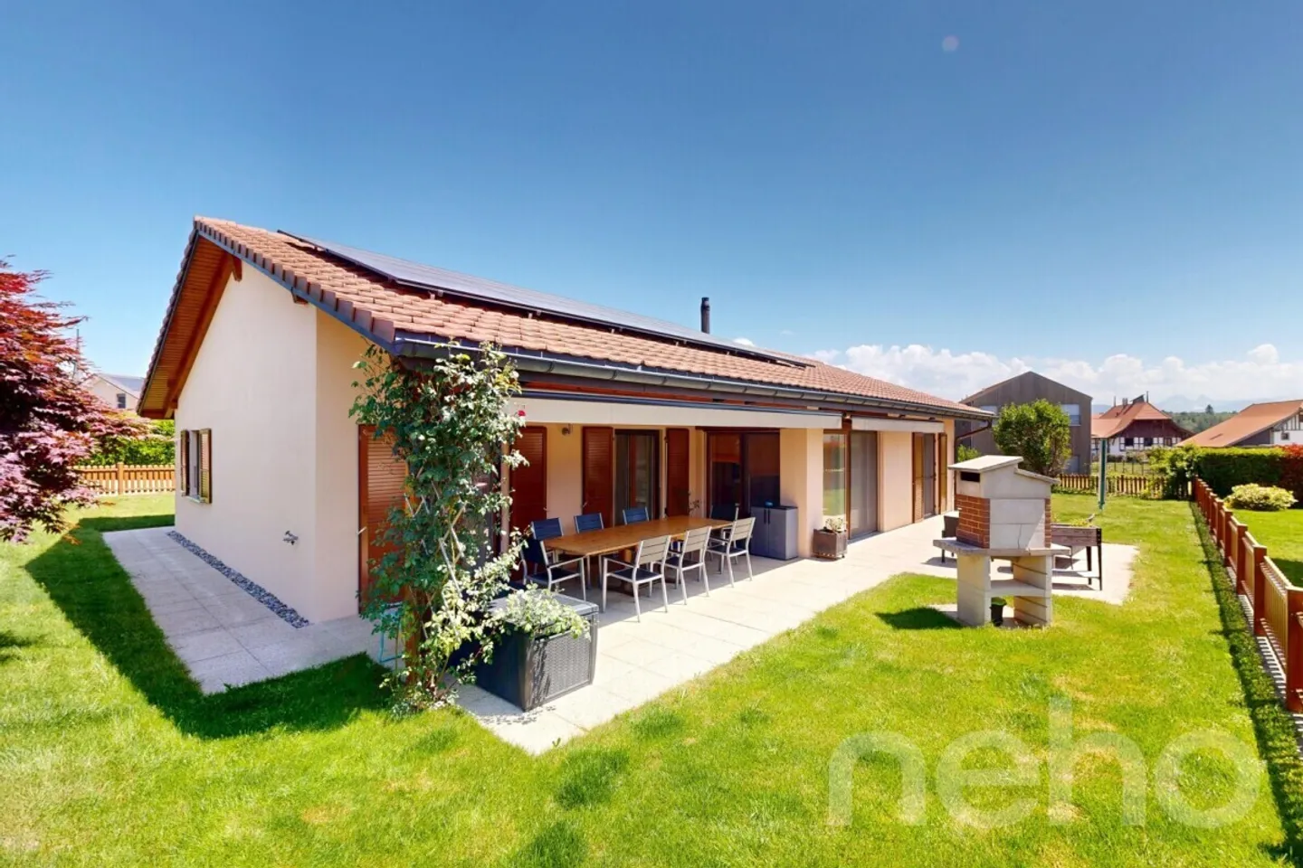 Bright Ground Floor Villa with Tree-Lined Garden in Onnens - Photo 2 of 12