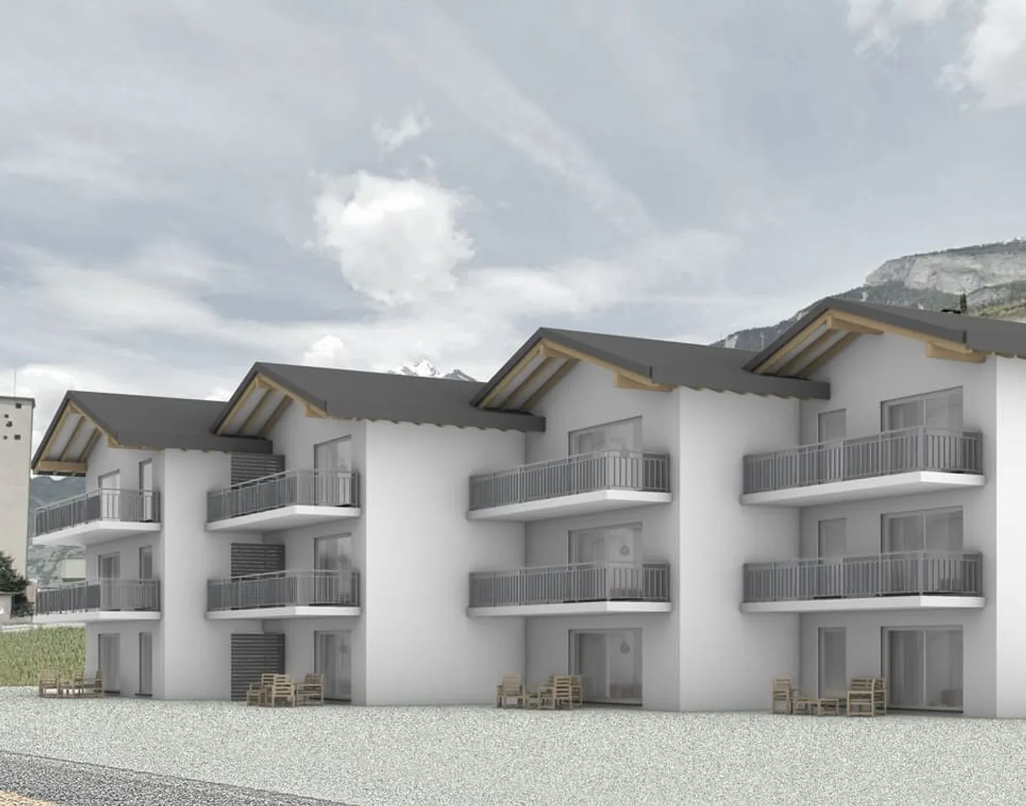 Appartamento nuovo di 3,5 locali con vista panoramica a Conthey - Foto 1 di 13