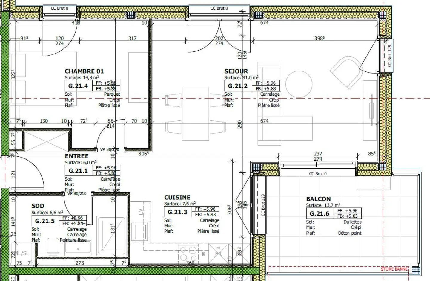Berges 3 - Appartamento 2.5 locali al 2° piano - Foto 9 di 10