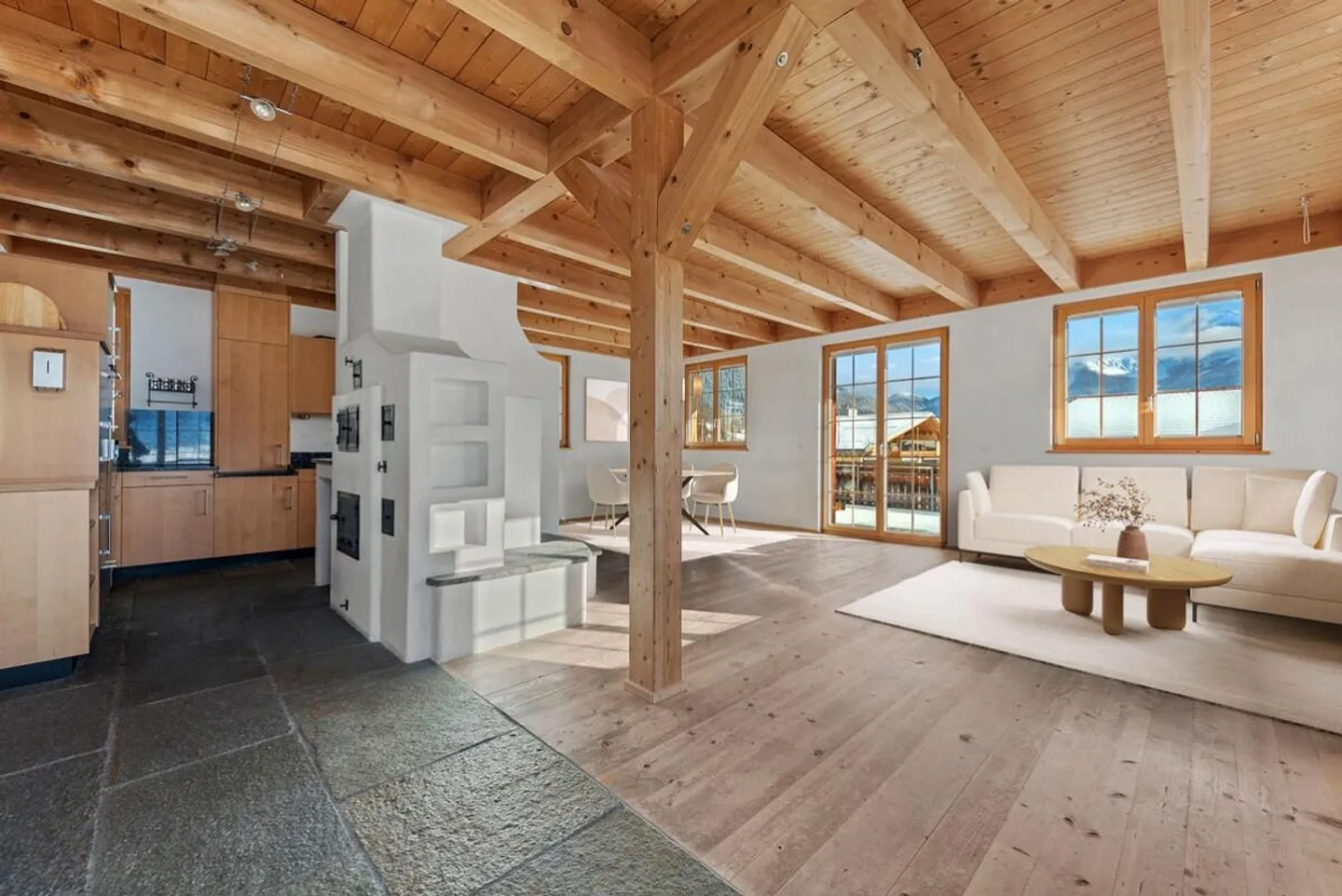 Maisonette à la périphérie de Lantsch/Lenz avec panorama alpin - Photo 1 sur 7