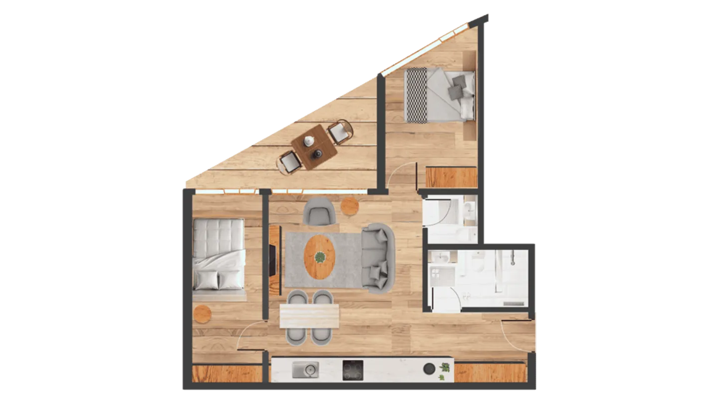 Dom 4545 - Possédez votre studio d'hôtel exclusif ou votre suite d'hôtel à Saas- - Photo 5 sur 5