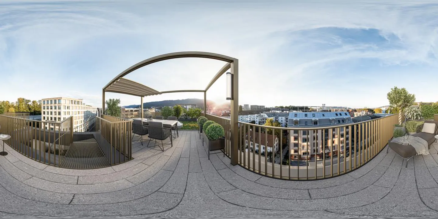 New construction project Eichstrasse Zurich Maisonette penthouse with terrace - Photo 6 of 11