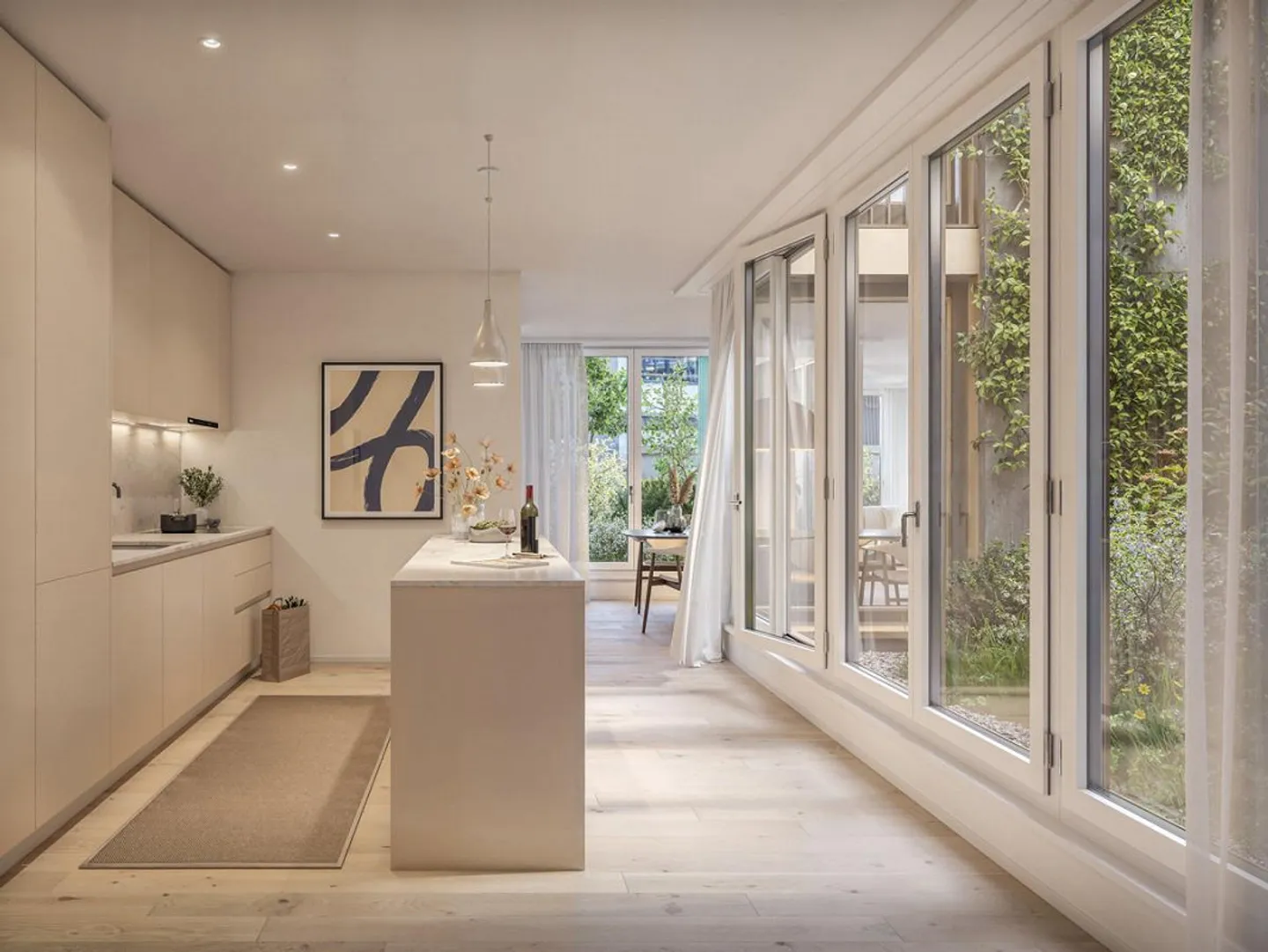 New construction project Eichstrasse Zurich Maisonette penthouse with terrace - Photo 7 of 11