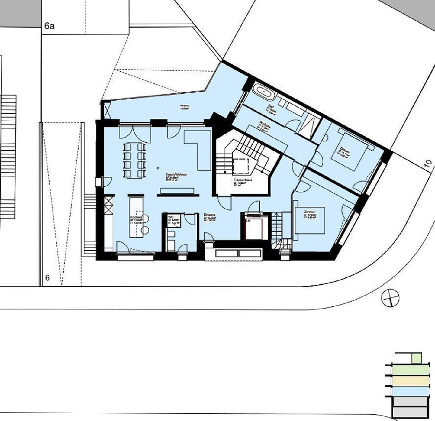 Co-création dans l'aménagement intérieur - Appartement en duplex exclusif de 4,5 pièces à Birsfelden - Photo 6 sur 16