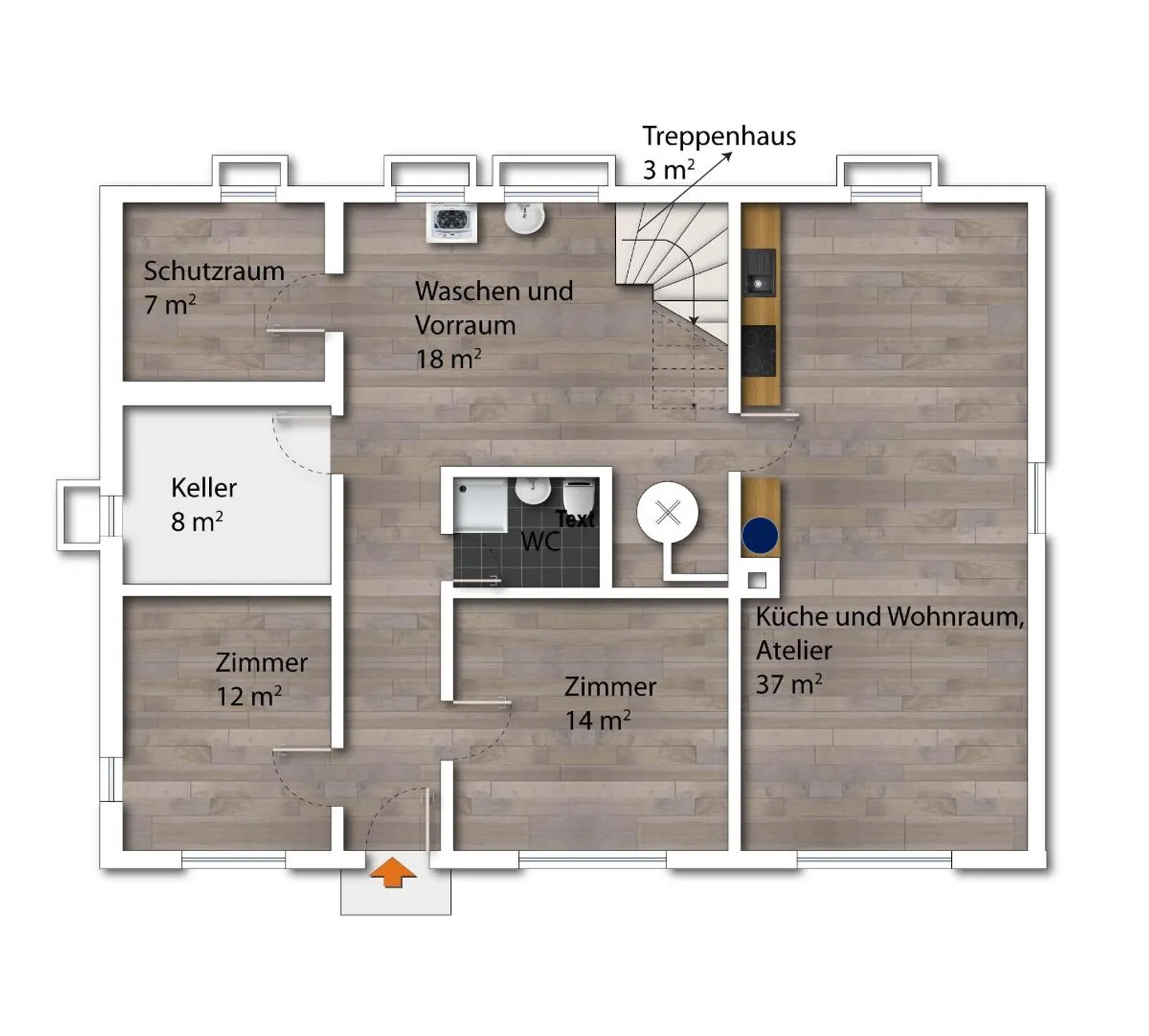 8 ½-Zimmer EFH - zentrale Lage mit Aussicht - Foto 2 von 5