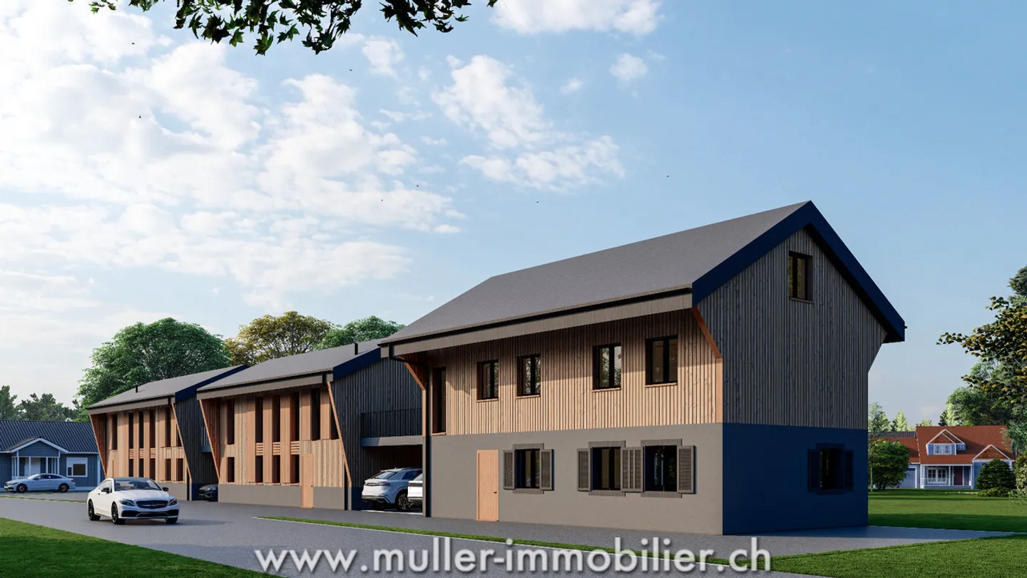 New semi-detached villa with garden in the heights of Payerne - Photo 2 of 11