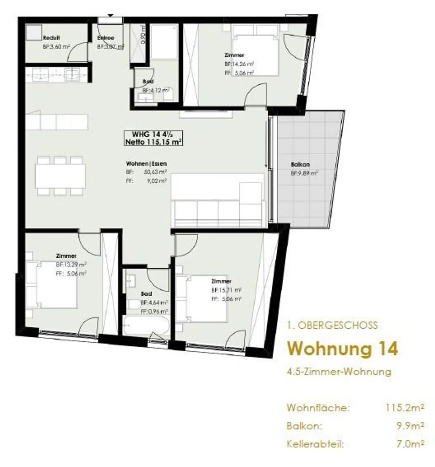 Modernes Wohnen an zentraler Lage  neuwertige 4.5-Zimmerwohnung in ... - Photo 10 of 10