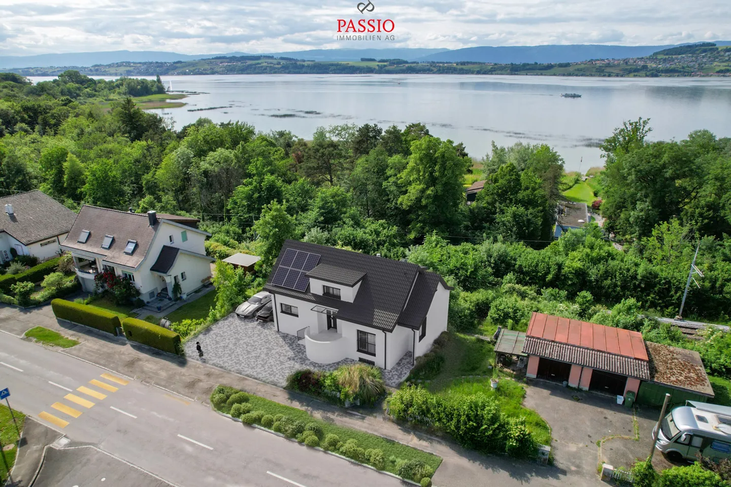 Elegante casa unifamiliare di nuova costruzione con vista lago - Foto 1 di 15