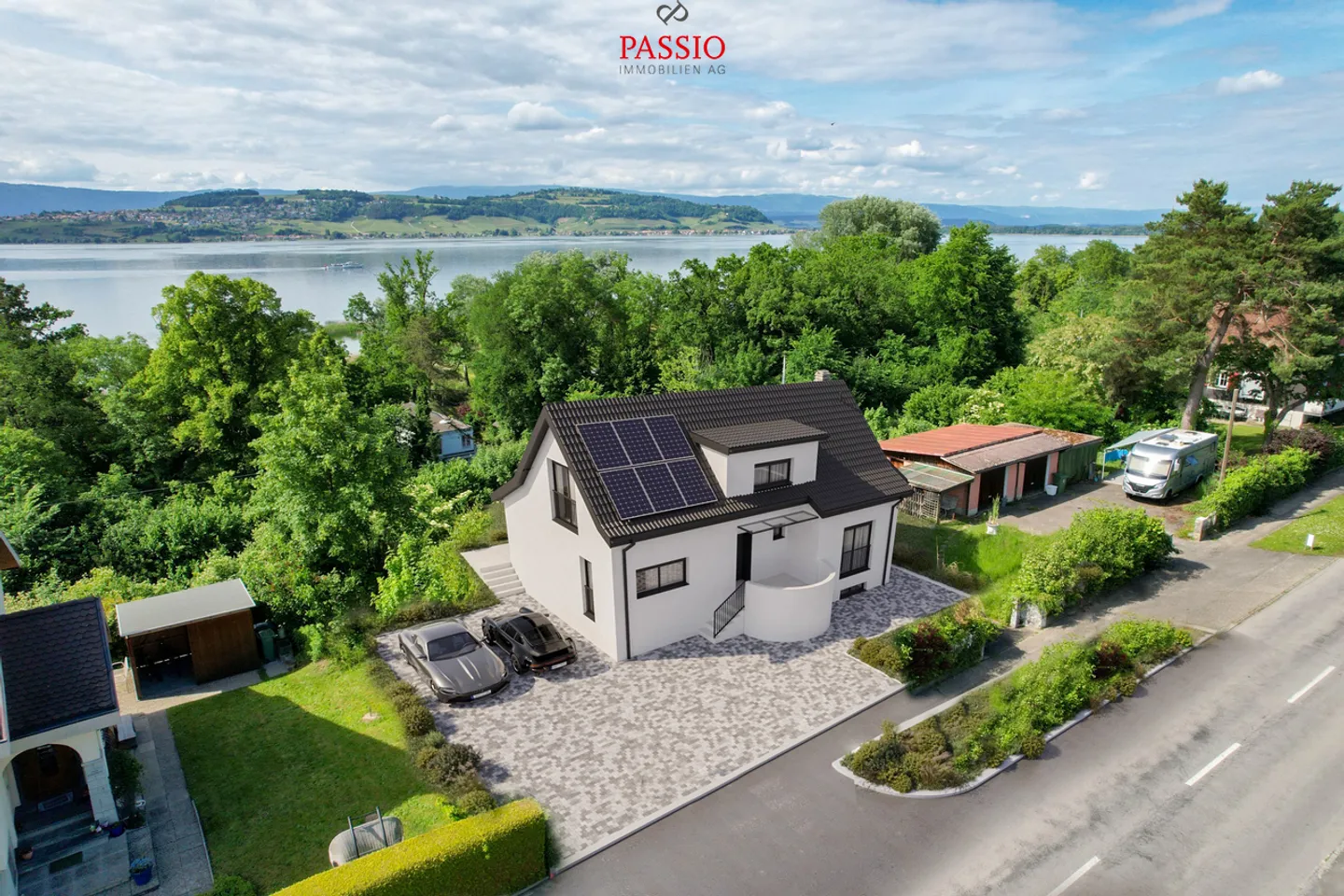Elegante casa unifamiliare di nuova costruzione con vista lago - Foto 8 di 15