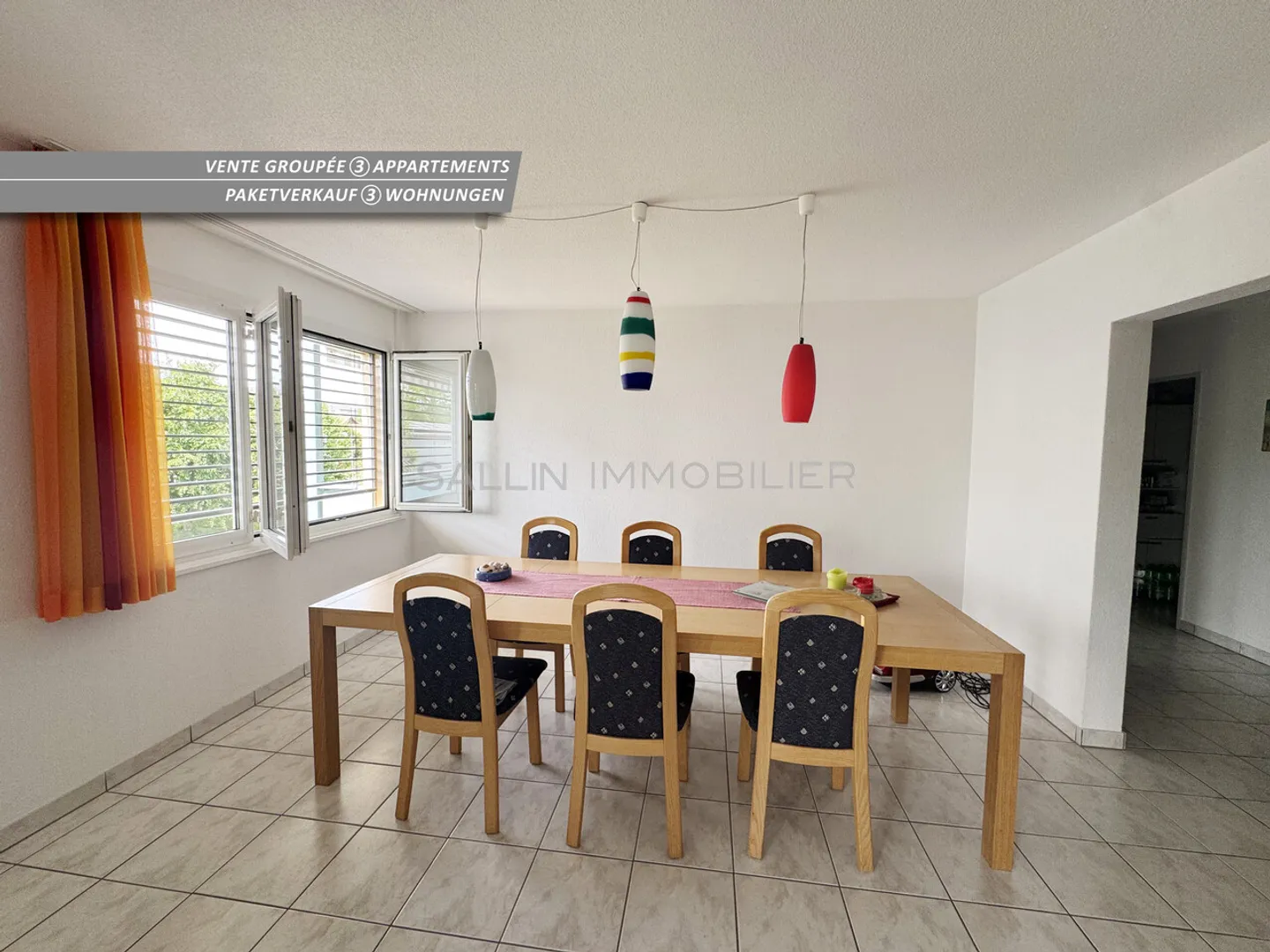 Vente de 3 appartements, 2x 5 pièces et  4 pces + 3 place de parc int. - Photo 7 sur 12