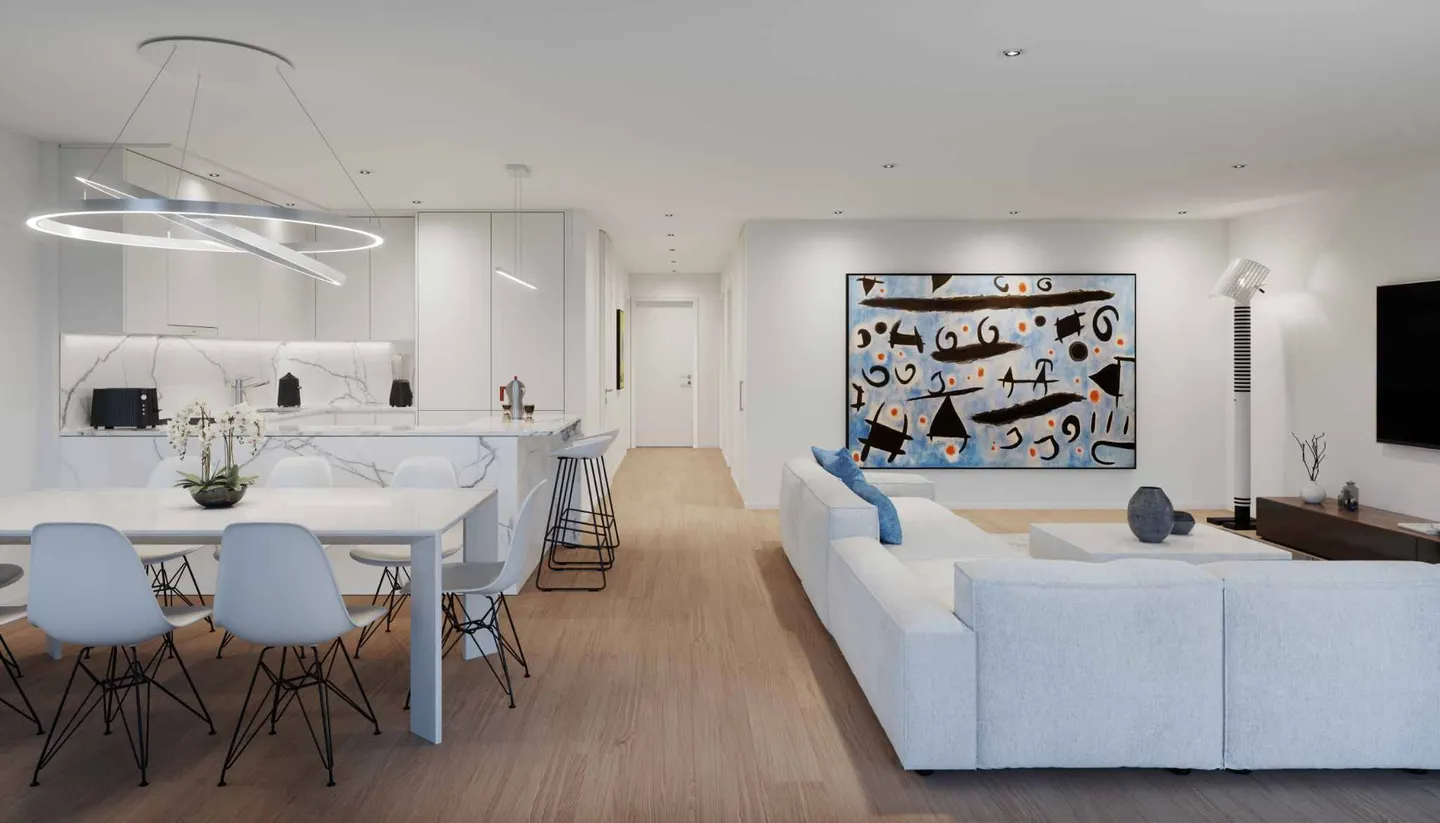 Spacious 4.5 room NEW penthouse with terrace, a stone's throw from Lake Geneva - Photo 3 of 7