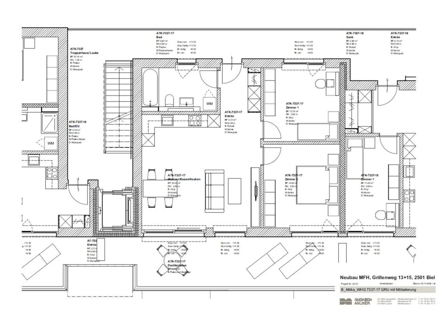 New, bright 3½-room penthouse apartment with terrace - Photo 9 of 9