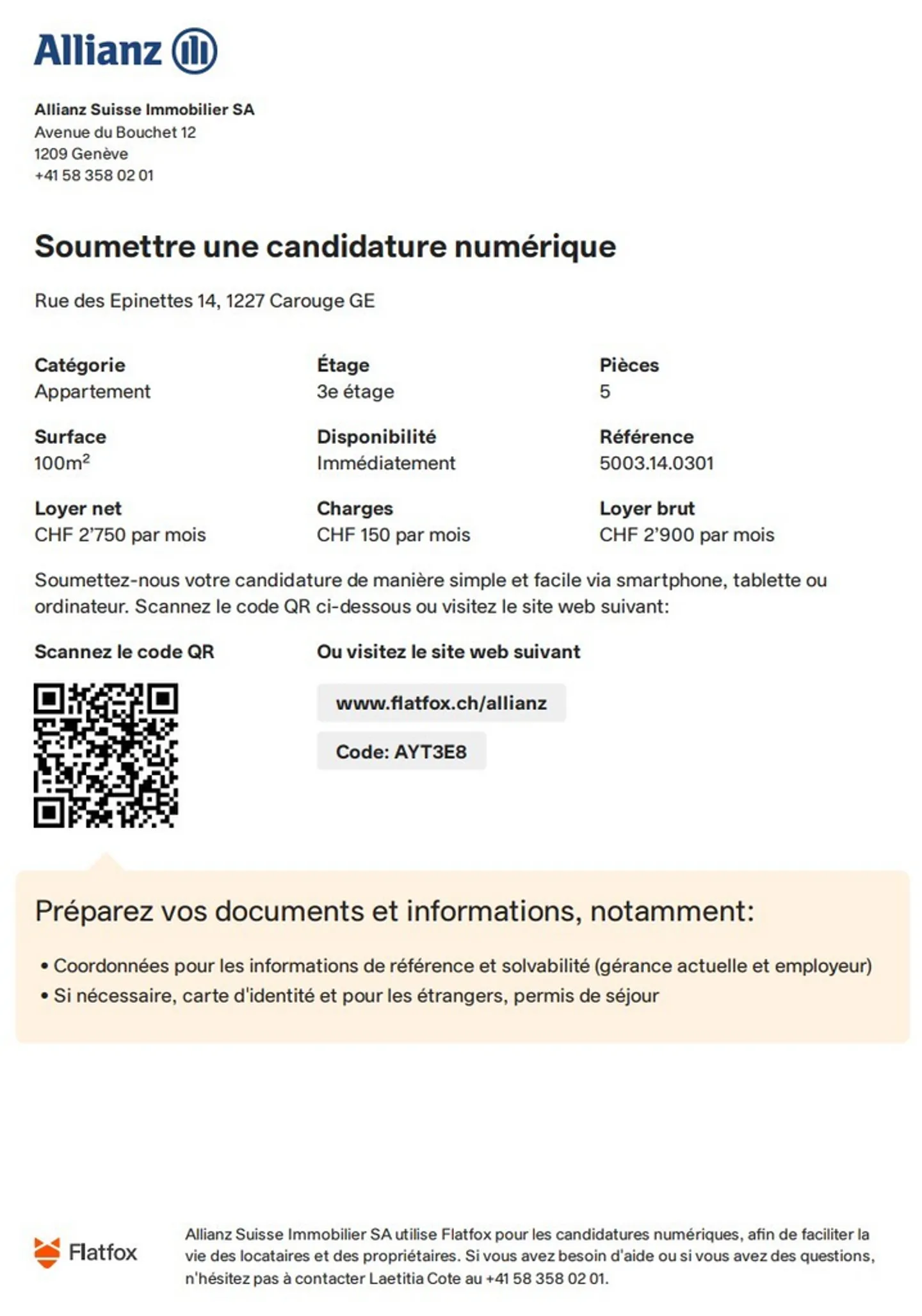 CAROUGE - 5 helle Zimmer mit Balkon - Foto 12 von 12