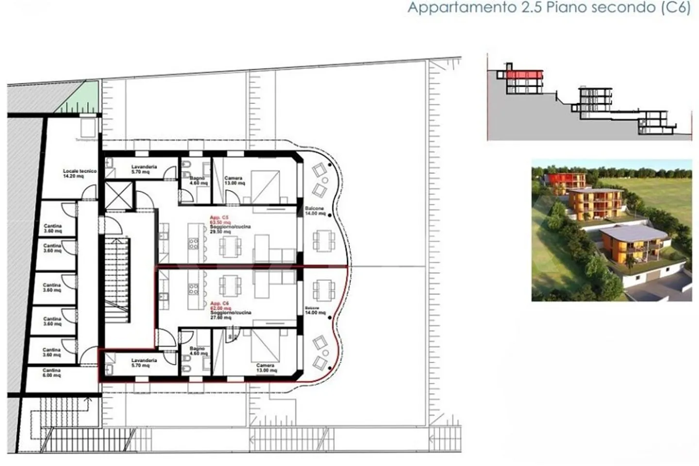 Neubauwohnung mit spektakulärem Blick (Wohnung C6) - Foto 5 von 13