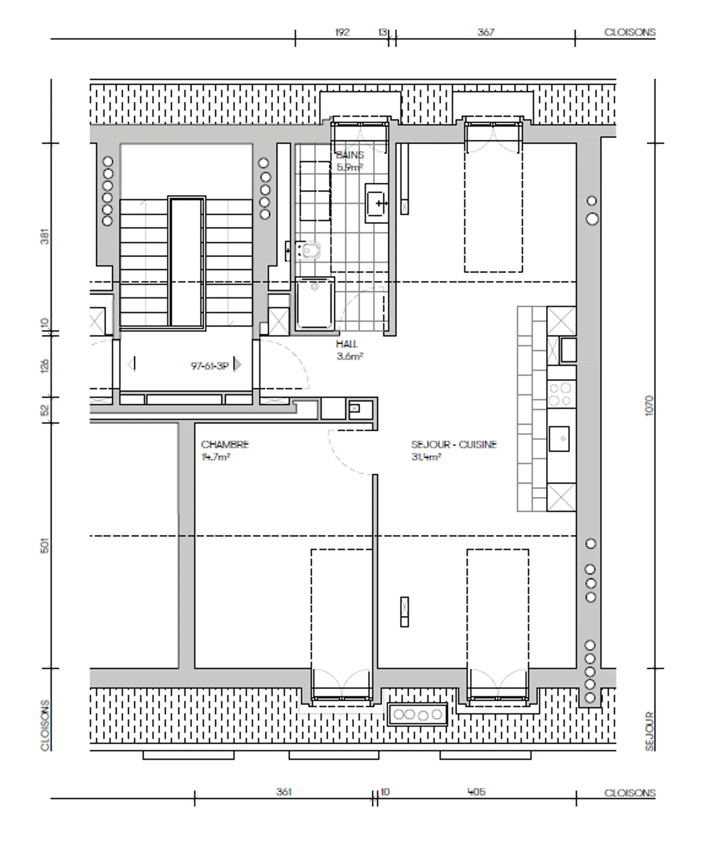 Bel appartamento di 3 stanze al 6° piano - Foto 2 di 2