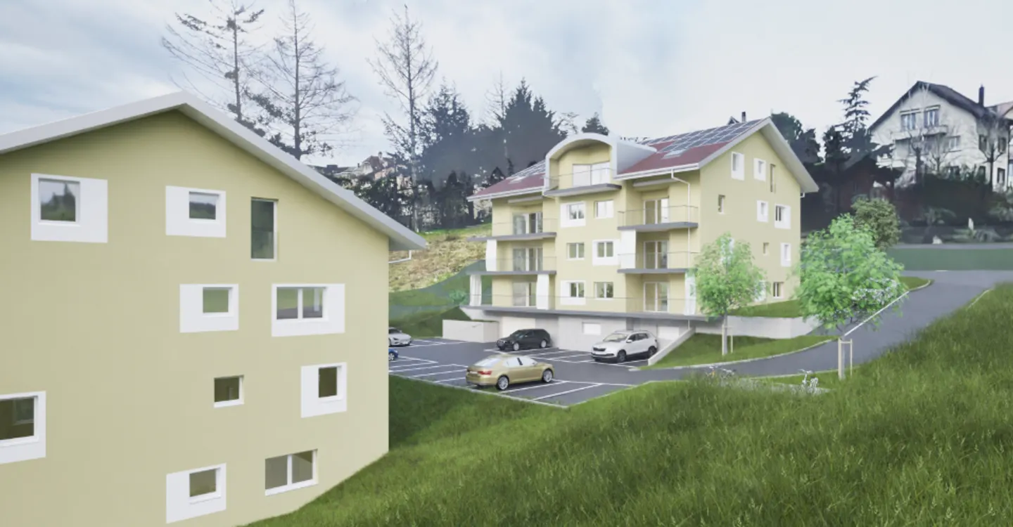 Bellissimo appartamento di 3 stanze con terrazza o balcone in vendita a Orbe - Foto 1 di 11