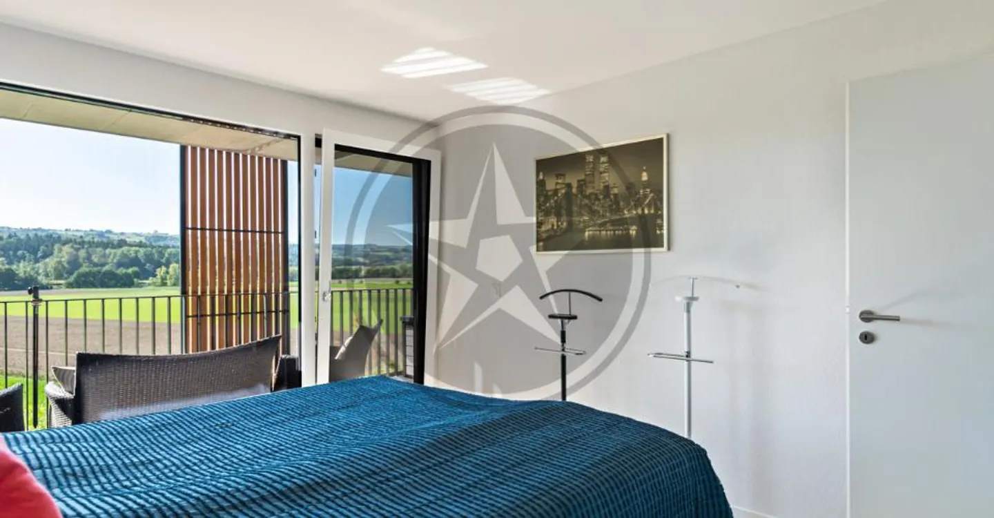 Elegant 3.5-room contemporary apartment with open view of the countryside - Photo 6 of 9