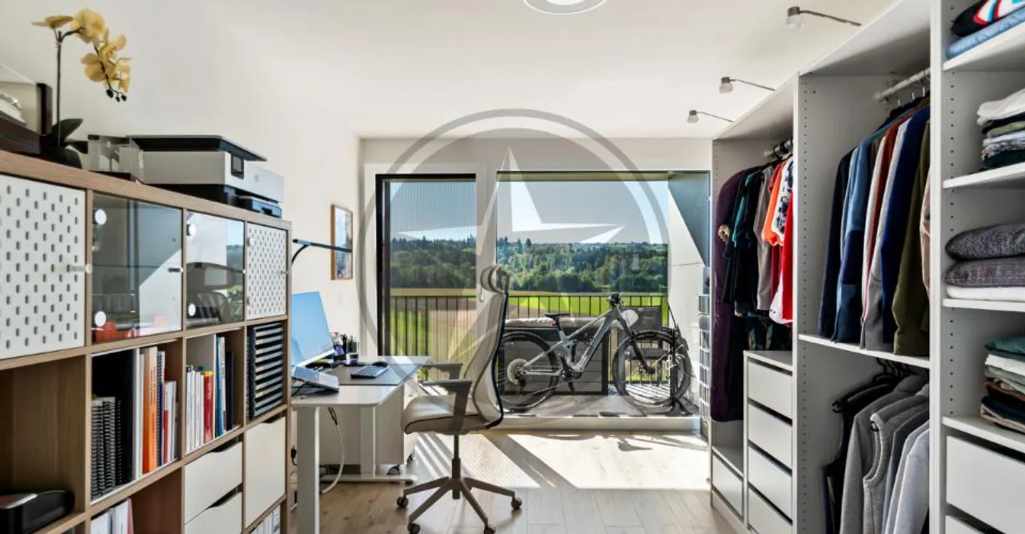 Elegant 3.5-room contemporary apartment with open view of the countryside - Photo 7 of 9
