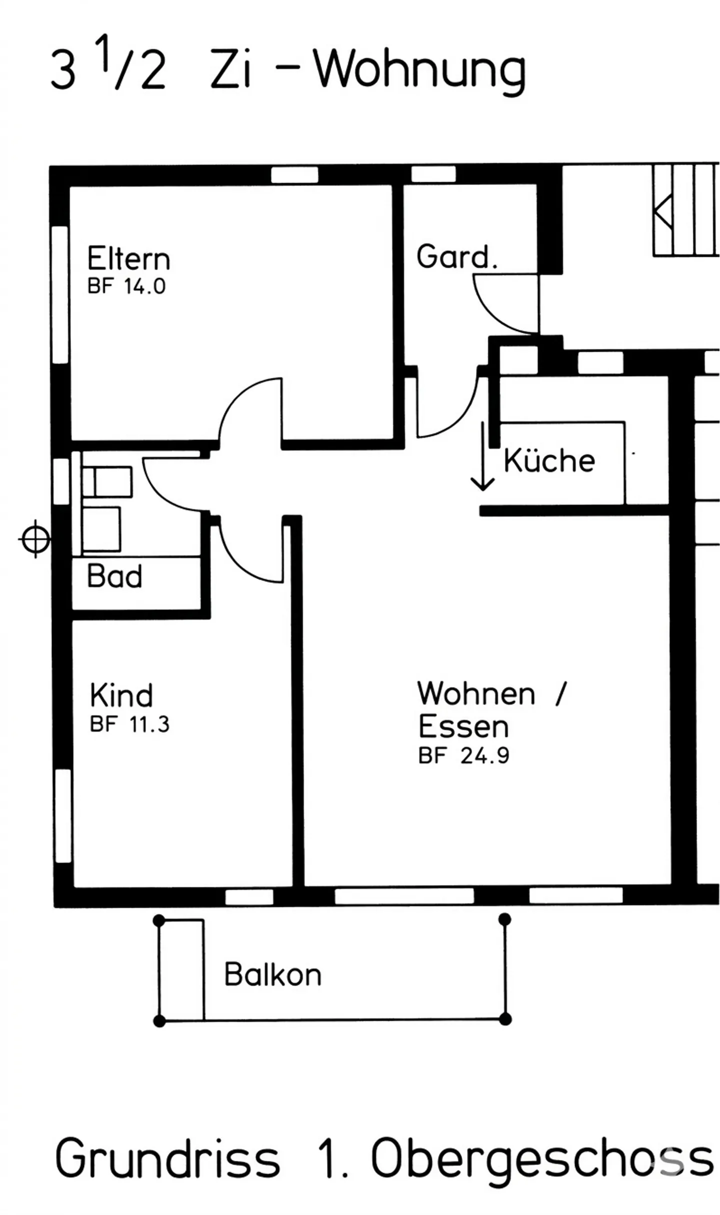 Appartamento affascinante 3.5 stanze in una bella posizione a Windisch - Foto 3 di 3