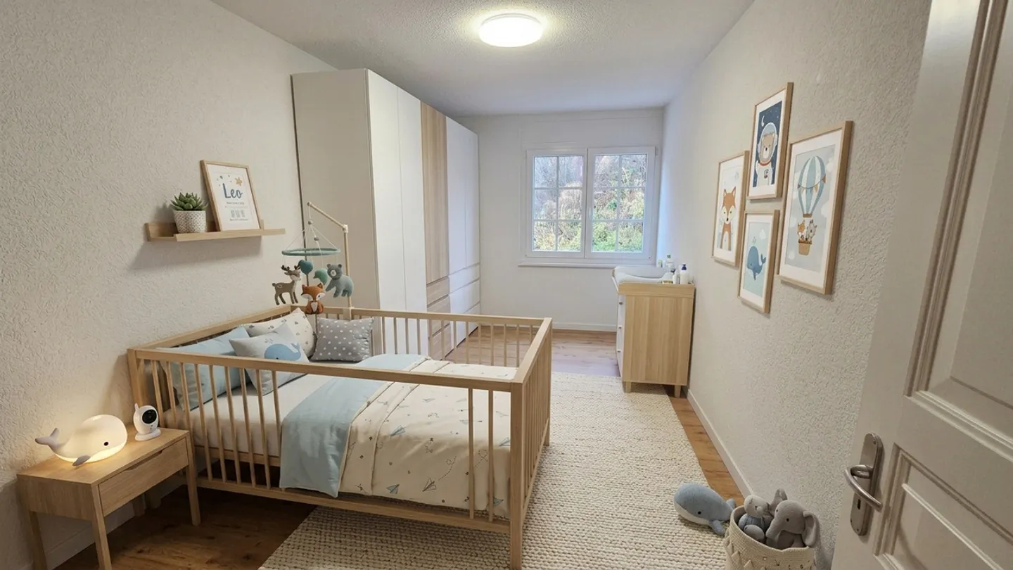 4.5 Room Apartment with Large Terrace and Unobstructed View Port-Valais - Photo 10 of 14