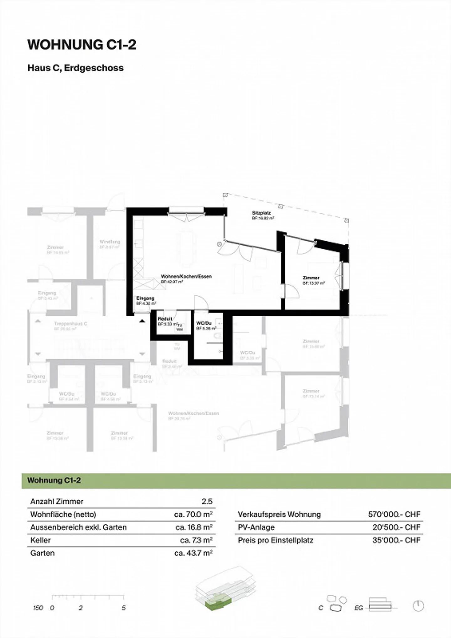 Unique sustainable, bright and high-quality 2.5 room apartment - Photo 12 of 13