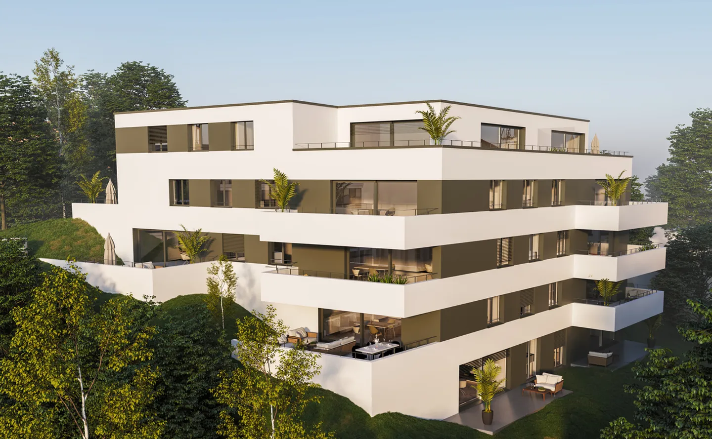 Beauregard: 3,5-Zimmer-Wohnung mit großem Balkon - Foto 4 von 8