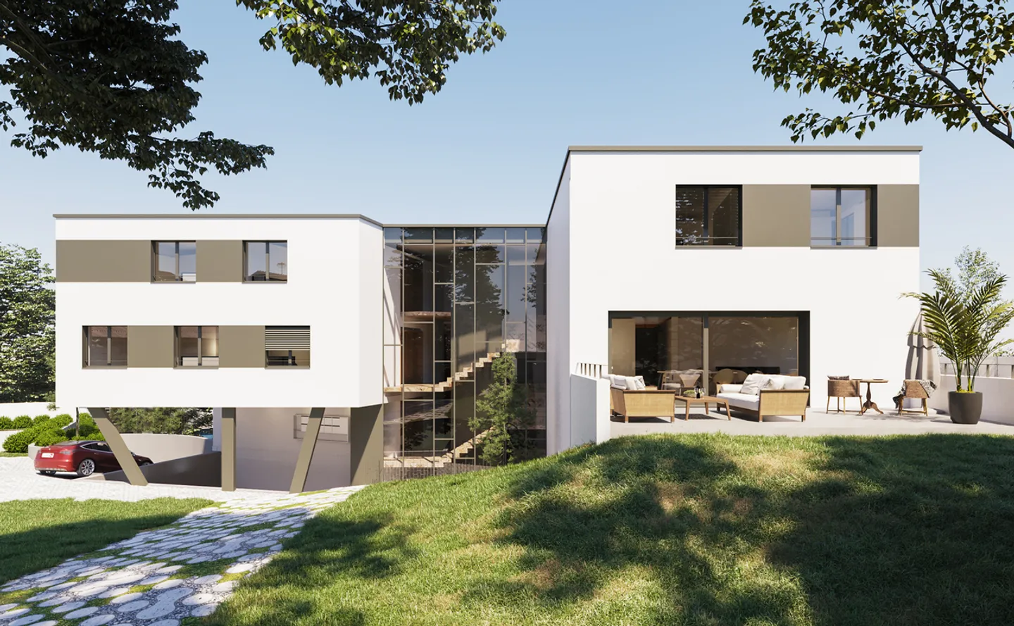 Beauregard: 3,5-Zimmer-Wohnung mit großem Balkon - Foto 5 von 8