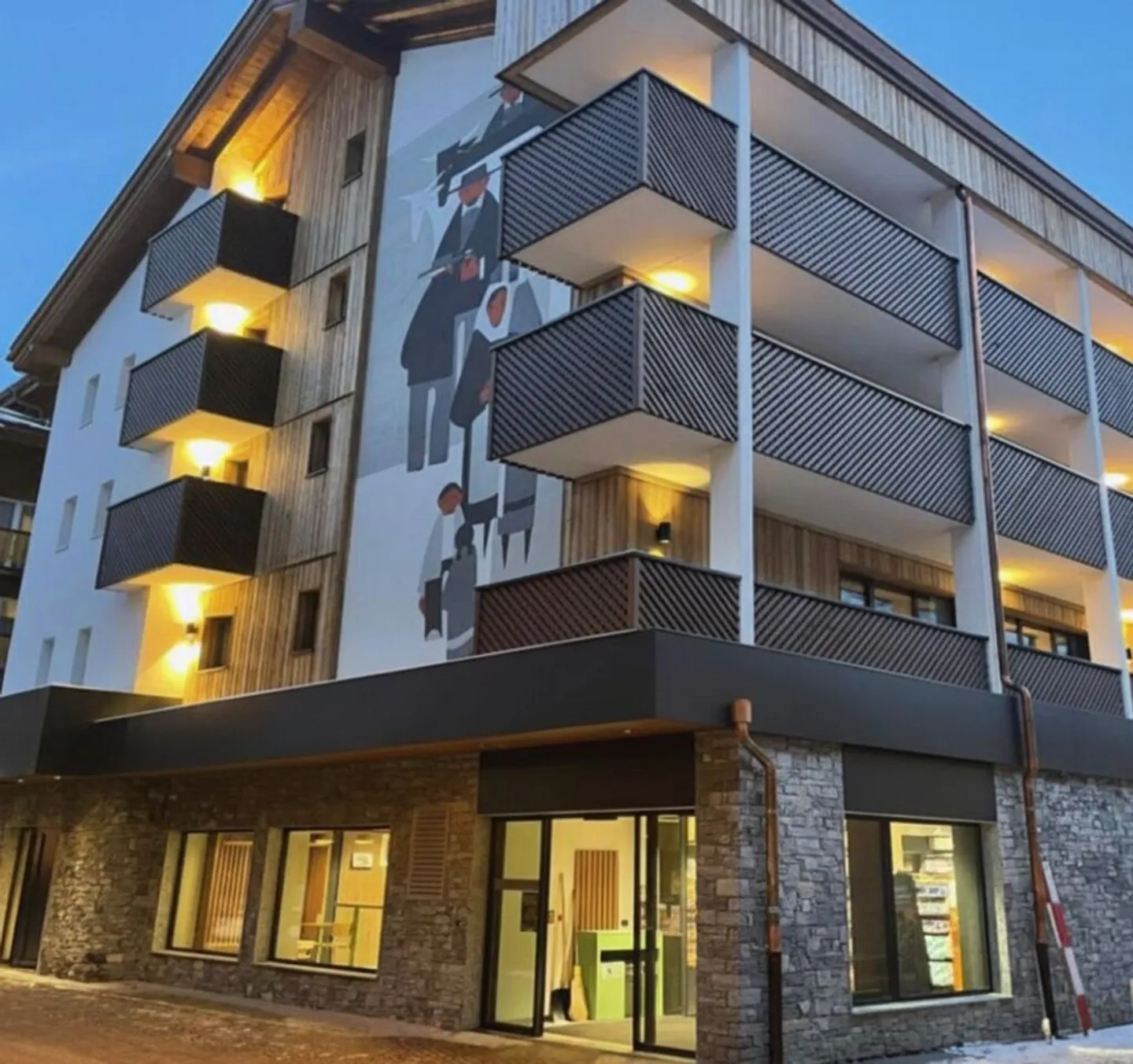 Appartement de résidence hôtelière avec revenus locatifs à Saas-Fee (Unité WA 41 & 42) - Photo 1 sur 13