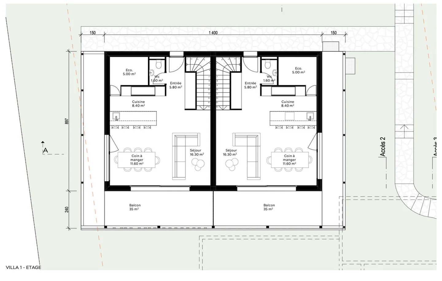 4.5-room duplex apartment - Photo 2 of 4