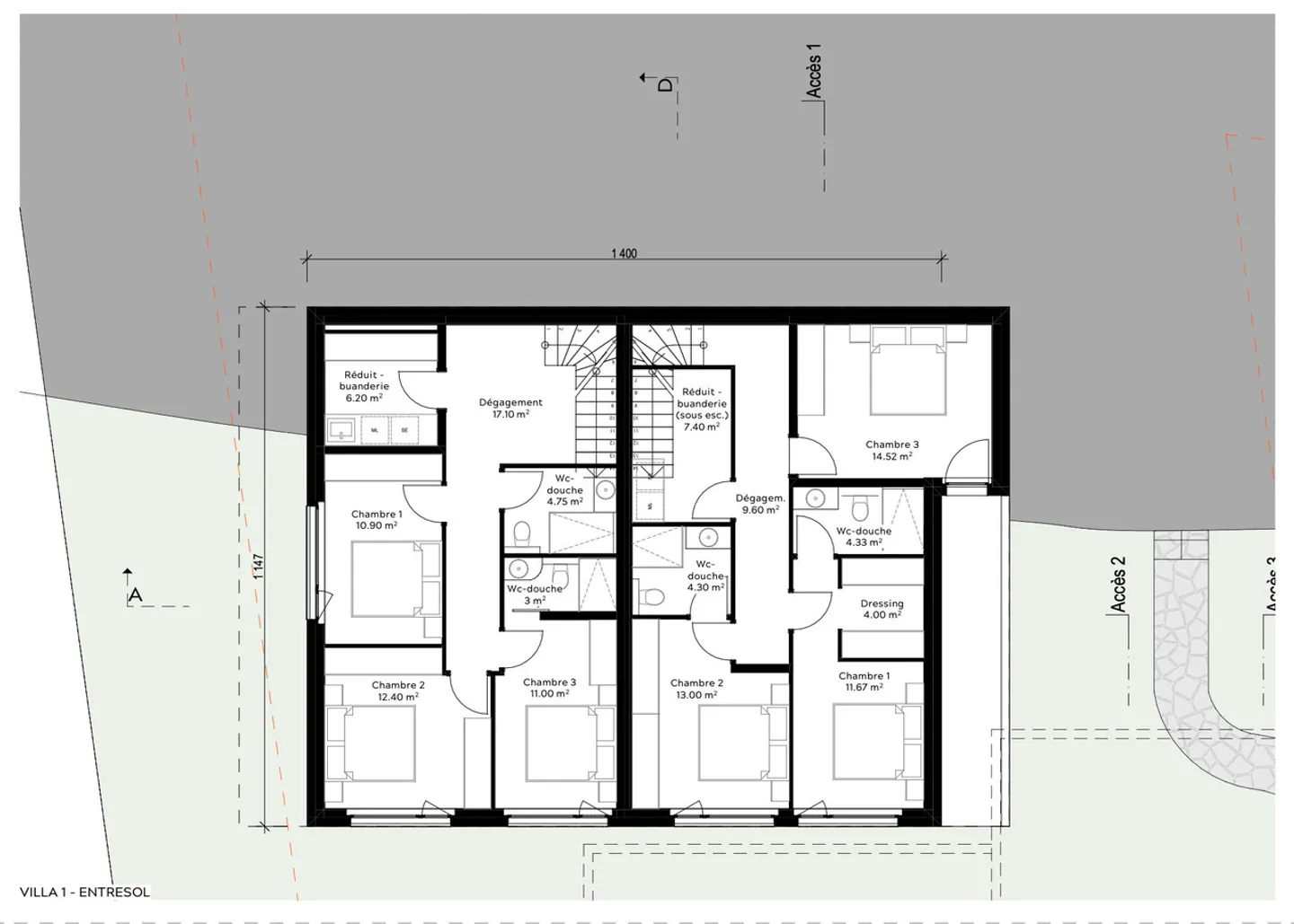 4.5-room duplex apartment - Photo 3 of 4
