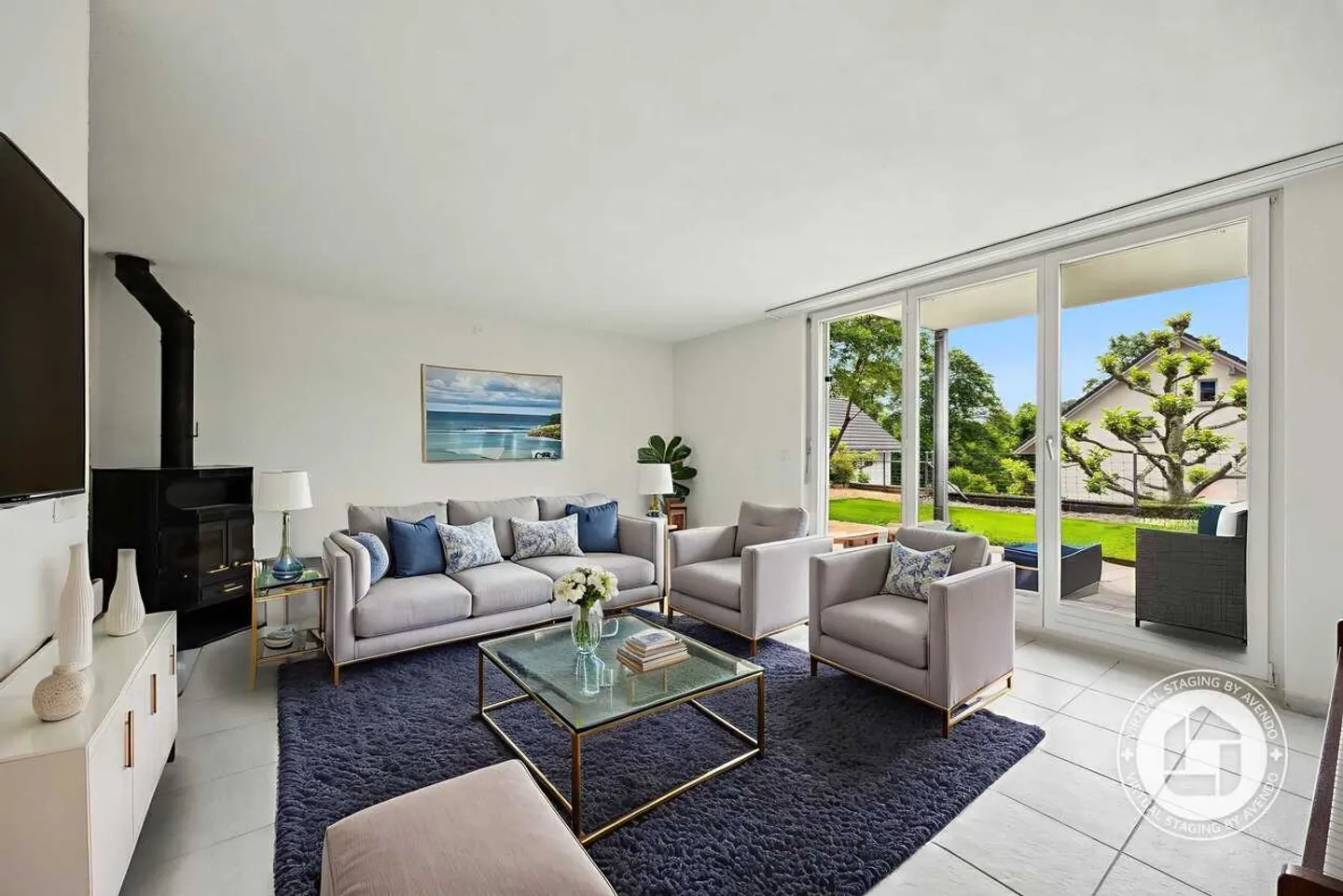 Grosszügige Gartenwohnung mit viel Licht – Wohnen im Einklang mit der Natur - Foto 4 von 13