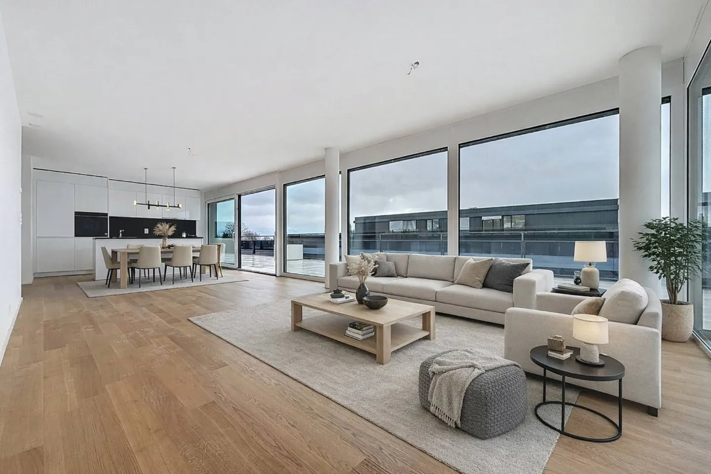 Attico nuovo di 4.5 stanze con terrazza sul tetto - Foto 1 di 13