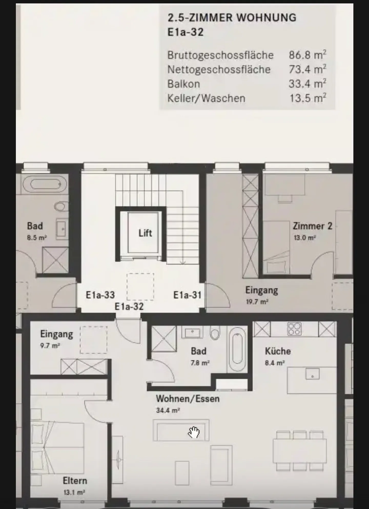 Moderno appartamento con 2 camere da letto con balcone e vista mozzafiato a Eschlikon - Foto 12 di 12
