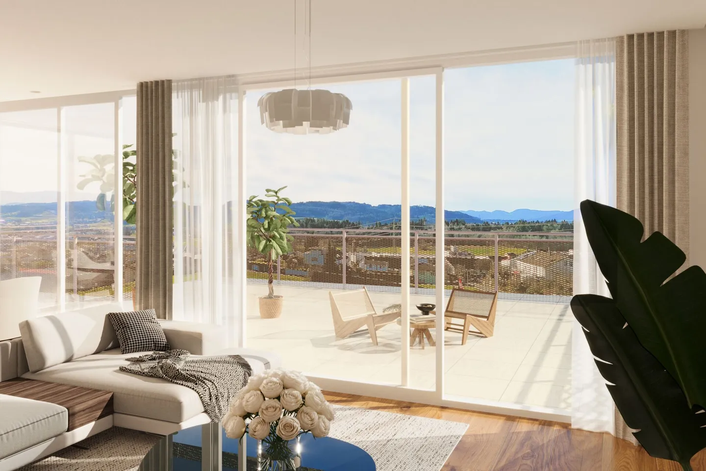 START OF CONSTRUCTION - ATTIC APARTMENT THAT MAKES HEARTS BEAT FASTER - WWW.BELLA VISTA.CH - Photo 3 of 10