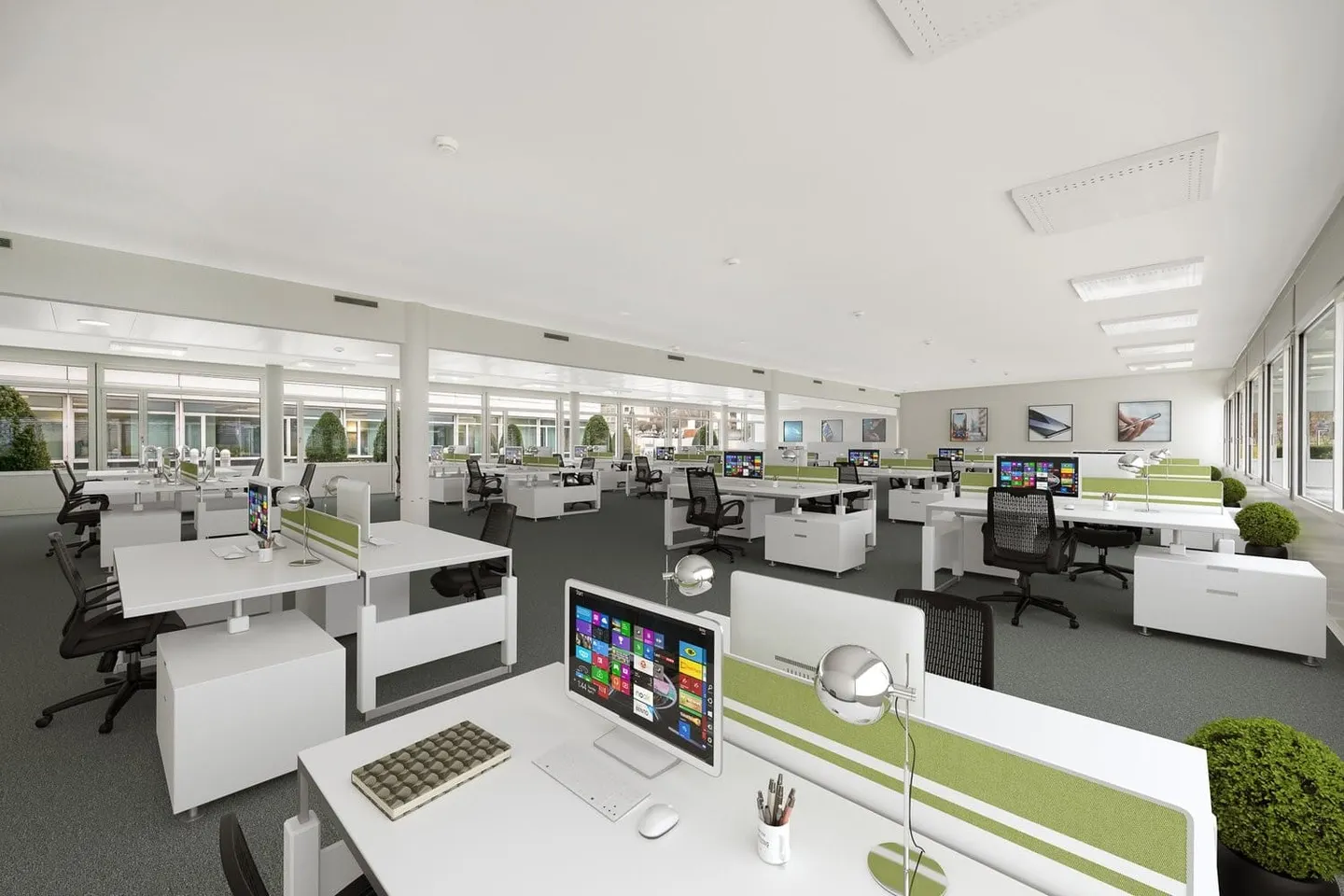 Espace de bureau agrandi d'environ 612 m² à Kloten, disponible immédiatement - Photo 2 sur 7