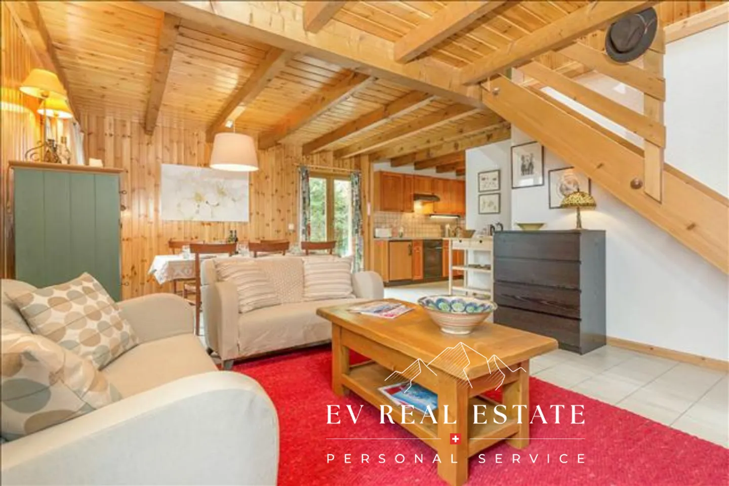 Charmanter Chalet mit 5 Zimmern in La Tzoumaz zur Mietung für die Saison - Foto 1 von 8