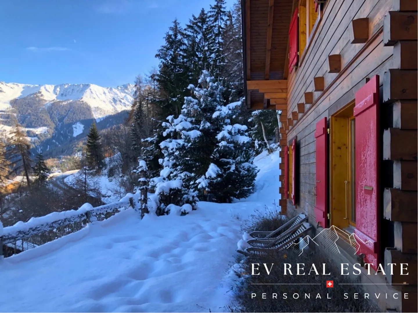 Charmanter Chalet mit 5 Zimmern in La Tzoumaz zur Mietung für die Saison - Foto 2 von 8